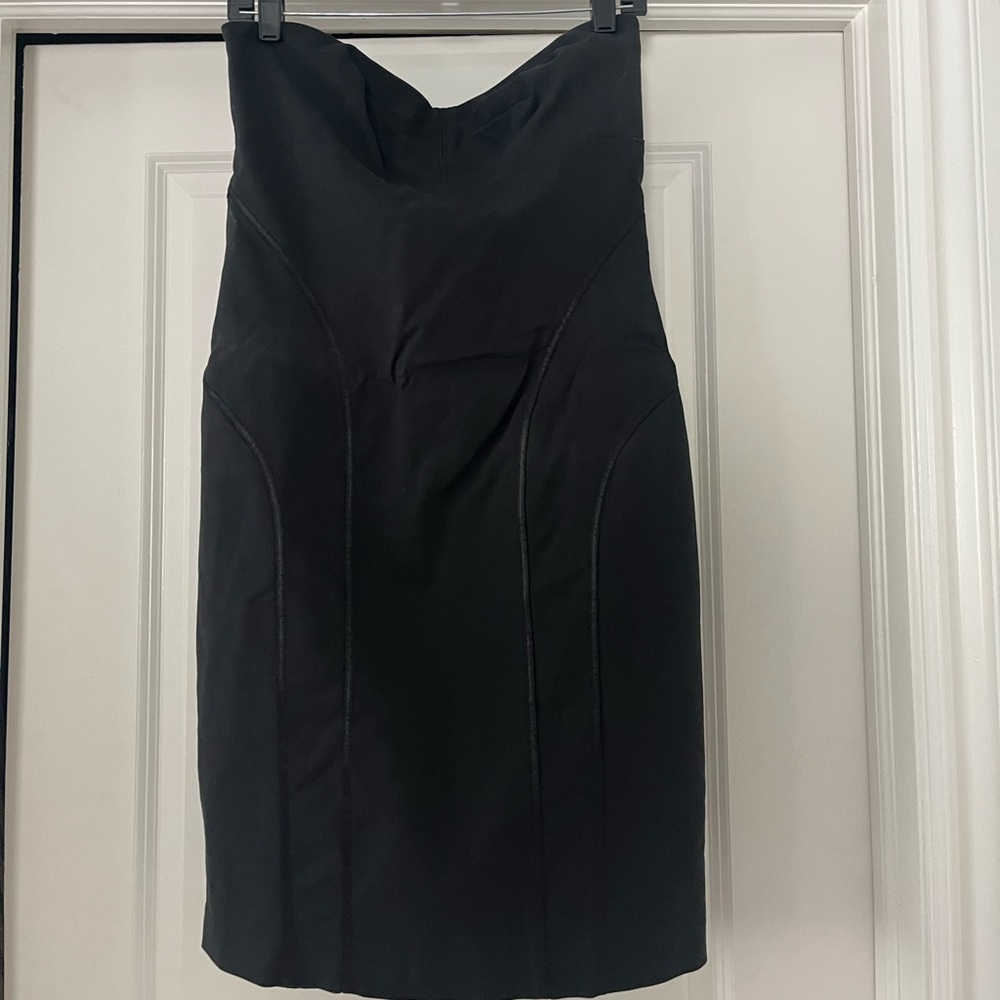 Express black strapless dress